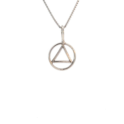 Sterling Silver Simple Wire Pendant – Small Size, 0.6g, Hand-Finished & High Polished