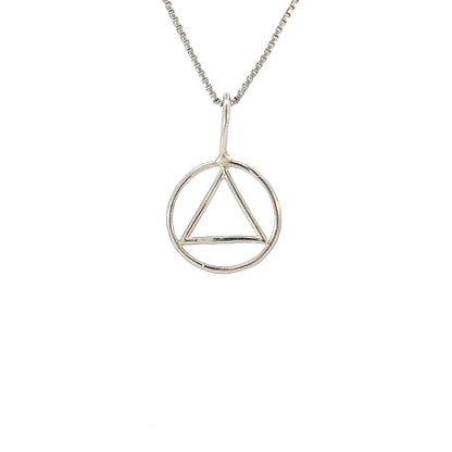 Sterling Silver Simple Wire Pendant – Medium Size, 0.9g, Hand-Finished & High Polished
