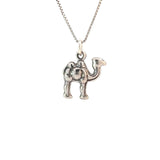 Sterling Silver Pendant, Adorable 3D Camel "Can Go 24 Hours Without A Drink"