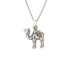 Sterling Silver Pendant, Adorable 3D Camel "Can Go 24 Hours Without A Drink"