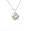 Sterling Silver AA & NA Dual Symbol Pendant – Medium Size Recovery Jewelry
