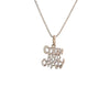 Sterling Silver, Sayings Pendant, "Clean And Crazy"