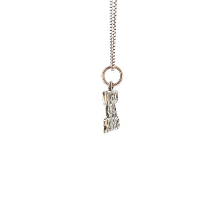 Sterling Silver, Sayings Pendant, "Clean And Sober"