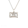 Sterling Silver, Sayings Pendant, "COURAGE TO CHANGE"