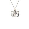 Sterling Silver, Sayings Pendant, "TRUST GOD"