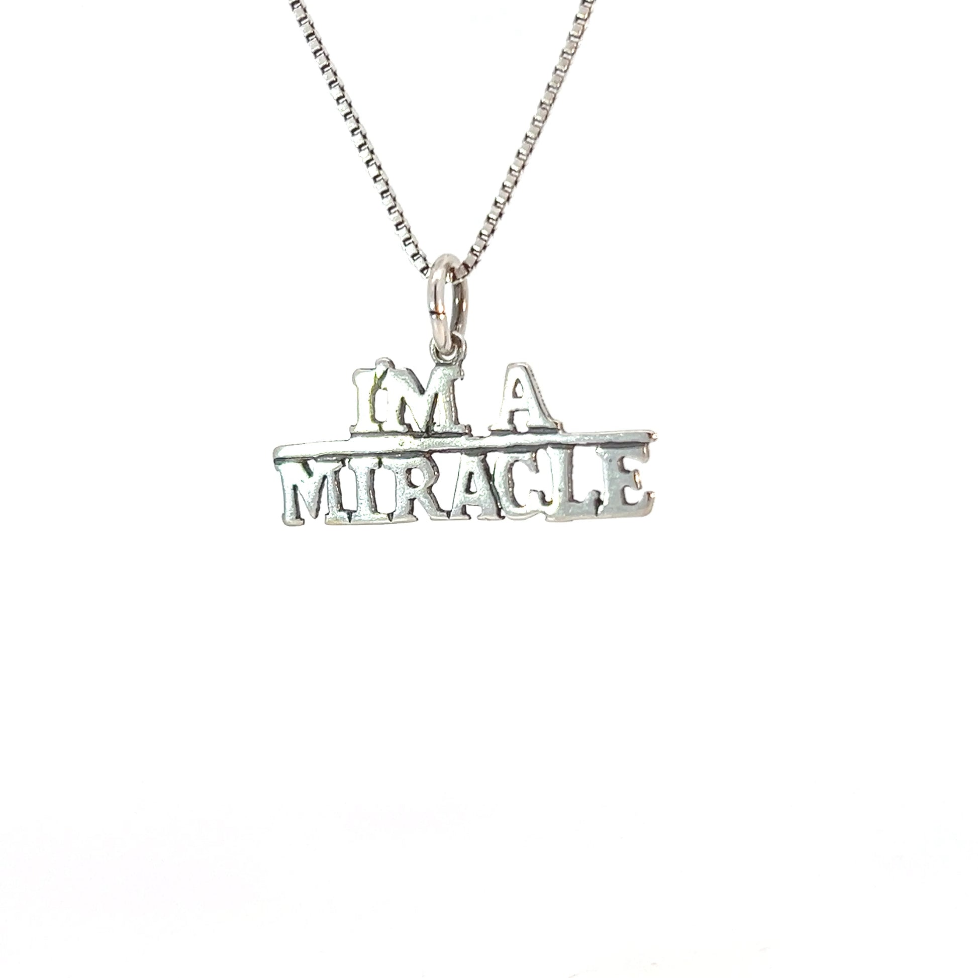 Sterling Silver, Sayings Pendant,