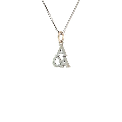 Sterling Silver Pendant Adult Children of Alcoholics (ACOA), "ACA" Initials