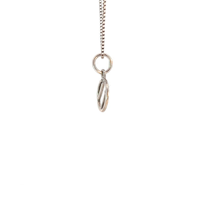 Sterling Silver Pendant Over Eaters Anonymous (OA) Symbol, Small Size
