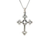 Sterling Silver, Cross Pendant with Narcotics Anonymous NA Symbol, Medium Size