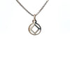Sterling Silver Pendant, Narcotics Anonymous NA Symbol, Small Size