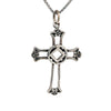 Sterling Silver, Cross Pendant with Narcotics Anonymous NA Symbol, Medium Size