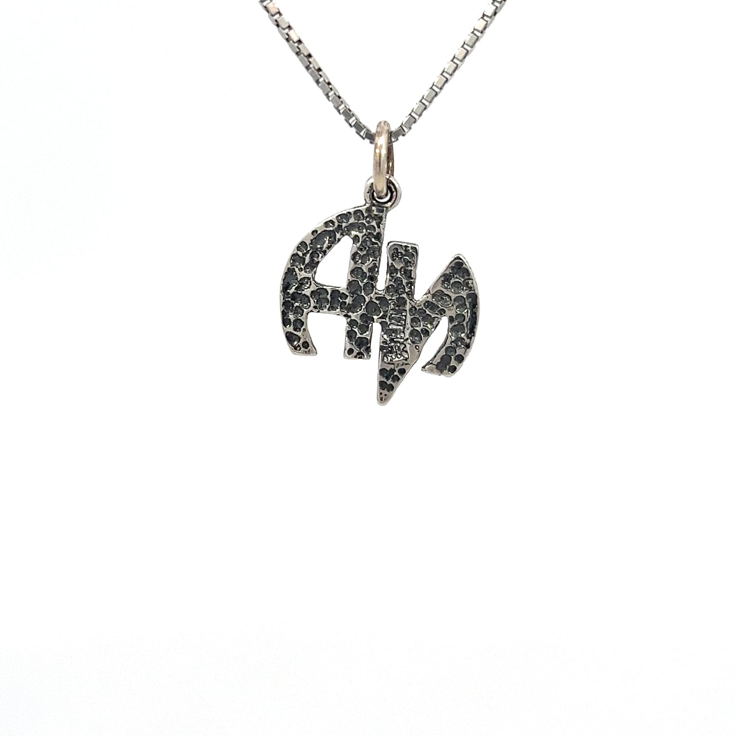 Sterling Silver Pendant, "Narcotics Anonymous" Initials