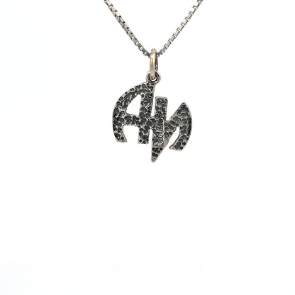 Sterling Silver Pendant, "Narcotics Anonymous" Initials