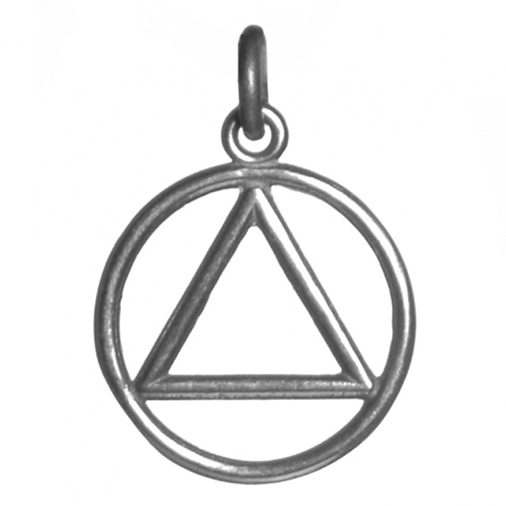 Sterling Silver AA Pendant – Smooth Wire Style, Small Size, 0.9g, Hand-Finished, Made in USA