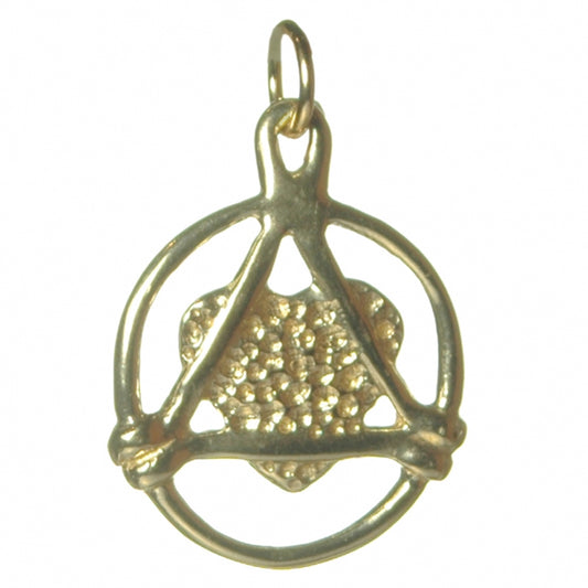 Brass, Love & Service Pendant, Medium Size