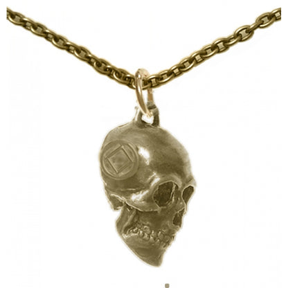 Set of Brass Narcotics Anonymous NA Symbol #1031 Pendant with Brass Chain, $14-$16, Chain Available in 3 Different Lengths