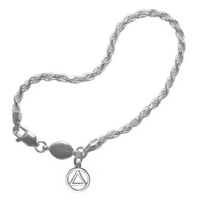 Medium Rope Style 7" or 8" Bracelet, Your Choice of  5 Different Anonymous Charms
