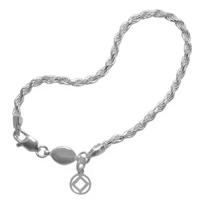 Medium Rope Style 7" or 8" Bracelet, Your Choice of  5 Different Anonymous Charms