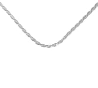 18";  Rope Chain, Sterling Silver
