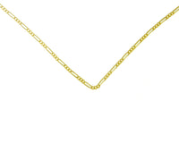 14k Gold Light Figaro Chain, Available in 3 Different Sizes