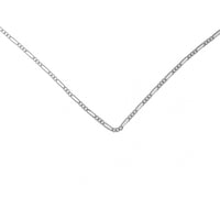 20" Light Figaro Chain, Sterling Silver