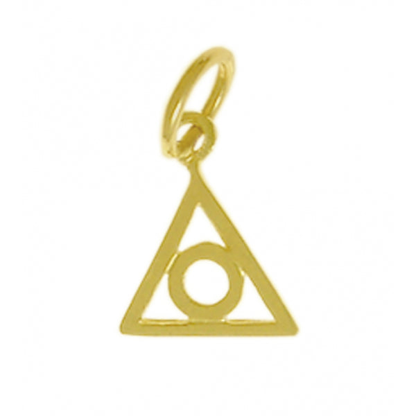 14k Gold Pendant, Family Recovery Symbol, Small Size