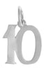 Sterling Silver Pendant, Numerals for Celebrating All Occasions; Anniversary, Birthdays