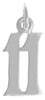 Sterling Silver Pendant, Numerals for Celebrating All Occasions; Anniversary, Birthdays