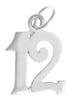 Sterling Silver Pendant, Numerals for Celebrating All Occasions; Anniversary, Birthdays