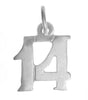 Sterling Silver Pendant, Numerals for Celebrating All Occasions; Anniversary, Birthdays