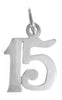 Sterling Silver Pendant, Numerals for Celebrating All Occasions; Anniversary, Birthdays