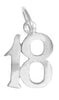 Sterling Silver Pendant, Numerals for Celebrating All Occasions; Anniversary, Birthdays