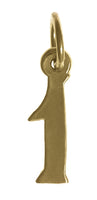 Brass,  #1 Numeral for Celebrating All Occasions; Anniversary, Birthdays