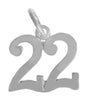 Sterling Silver Pendant, Numerals for Celebrating All Occasions; Anniversary, Birthdays