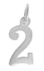 Sterling Silver Pendant, Numerals for Celebrating All Occasions; Anniversary, Birthdays