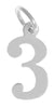 Sterling Silver Pendant, Numerals for Celebrating All Occasions; Anniversary, Birthdays