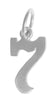 Sterling Silver Pendant, Numerals for Celebrating All Occasions; Anniversary, Birthdays