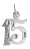 Sterling Silver Pendant, Numerals for Celebrating All Occasions; Anniversary, Birthdays