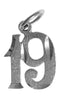Sterling Silver Pendant, Numerals for Celebrating All Occasions; Anniversary, Birthdays