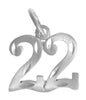 Sterling Silver Pendant, Numerals for Celebrating All Occasions; Anniversary, Birthdays