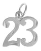 Sterling Silver Pendant, Numerals for Celebrating All Occasions; Anniversary, Birthdays