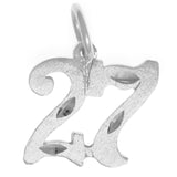 Sterling Silver Pendant Numerals for Celebrating All Occasions; Anniversary, Birthdays