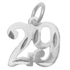 Sterling Silver Pendant Numerals for Celebrating All Occasions; Anniversary, Birthdays