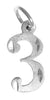 Sterling Silver Pendant, Numerals for Celebrating All Occasions; Anniversary, Birthdays