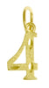 14k Gold Pendant, Numerals for Celebrating All Occasions; Anniversary, Birthdays