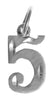 Sterling Silver Pendant, Numerals for Celebrating All Occasions; Anniversary, Birthdays