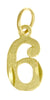 14k Gold Pendant, Numerals for Celebrating All Occasions; Anniversary, Birthdays