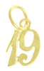 14k Gold Pendant, Numerals for Celebrating All Occasions; Anniversary, Birthdays
