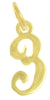 14k Gold Pendant, Numerals for Celebrating All Occasions; Anniversary, Birthdays