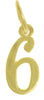 14k Gold Pendant, Numerals for Celebrating All Occasions; Anniversary, Birthdays